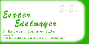 eszter edelmayer business card